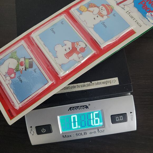 Eureka Paper Magic Holiday Gift Tags Lot of 2 Packs Made in USA Snowmen Santa - Picture 10 of 10